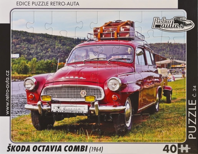 Puzzle auto d'epoca Škoda Octavia Combi 1964