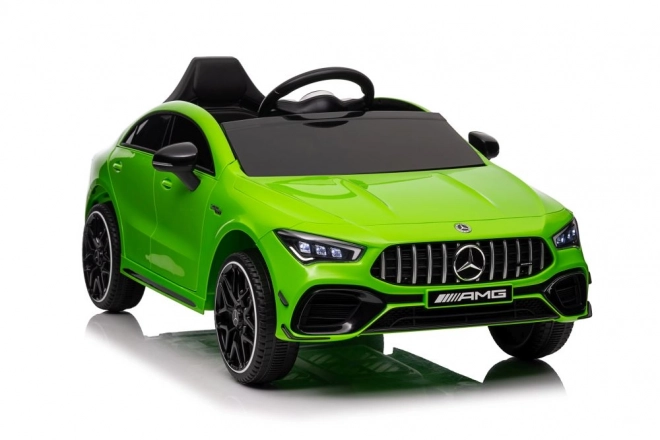 Auto elettrica per bambini Mercedes CLA 45s AMG verde 4x4