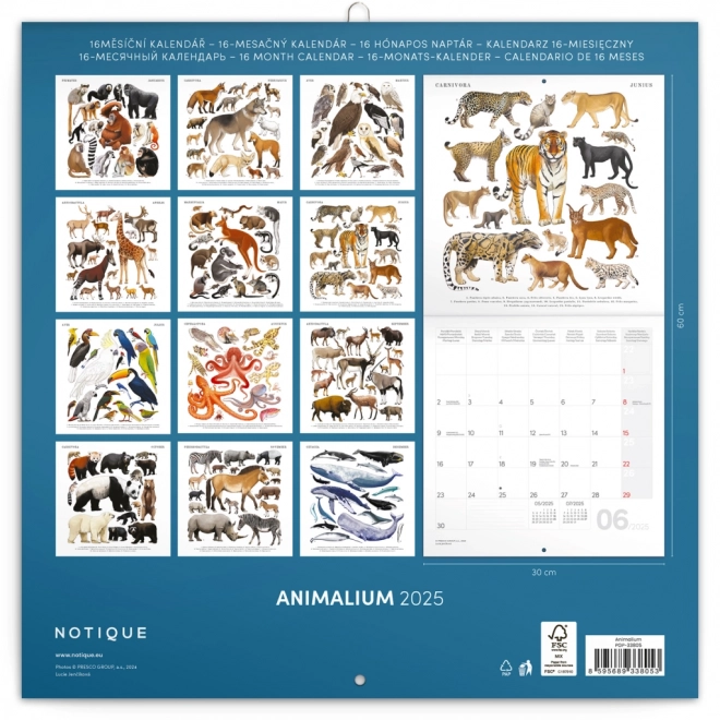 Calendario Notique Animalium 2025