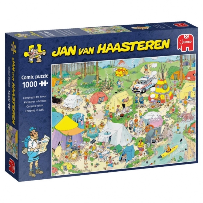 Puzzle JUMBO campeggio nella foresta Jan Van Haasteren 1000 pezzi