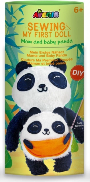 Kit da cucito Il mio primo peluche Panda per bambini