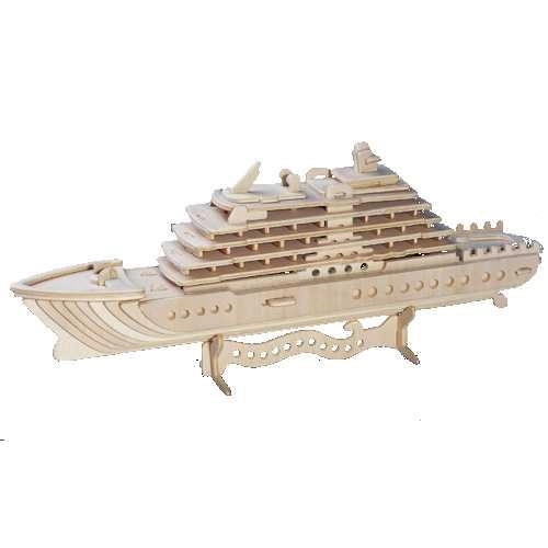 Puzzle 3D in legno Yacht di lusso