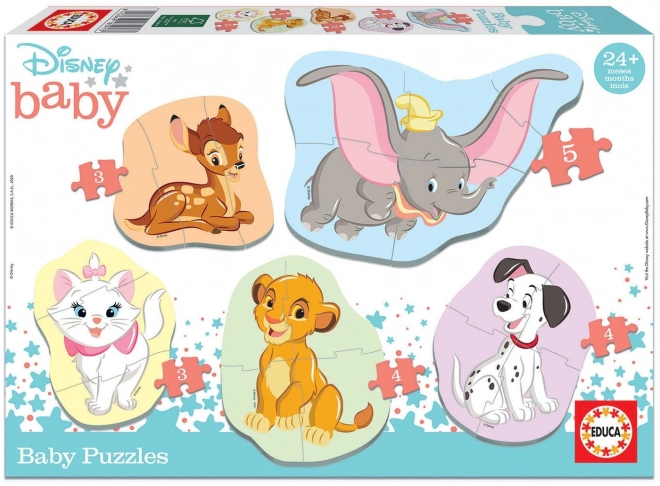 Puzzle Baby Animali Disney 5 in 1