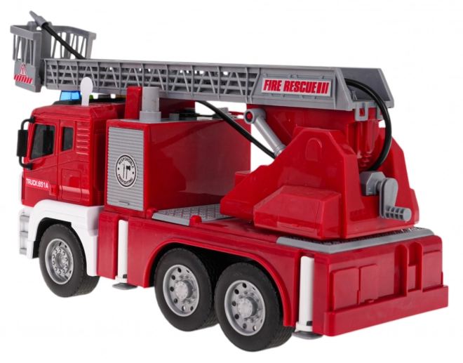 Camion dei pompieri interattivo con luci, suoni e acqua