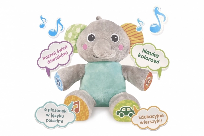 Elefante di peluche interattivo