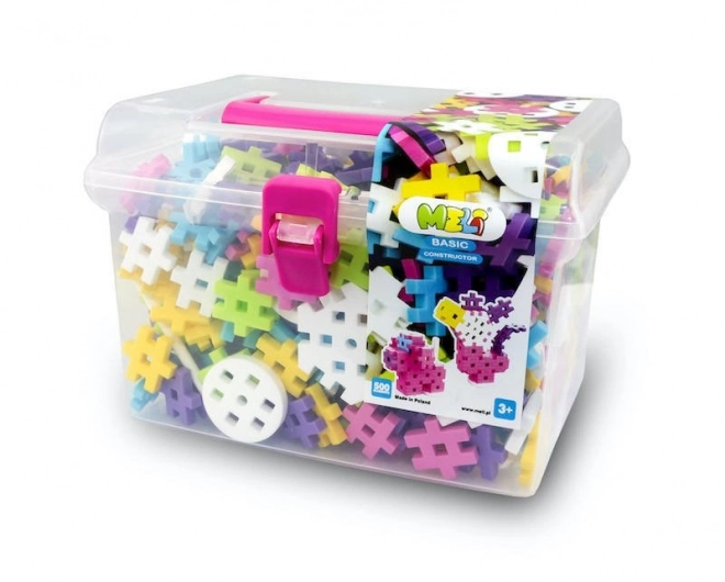 Set costruttivo Meli constructor rosa Travel Box 500 pezzi