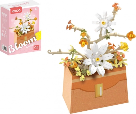 Set da costruzione mini KOCO fiore in borsetta, 232 pezzi