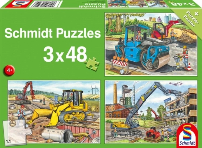 Puzzle Cantiere - 3x48 Pezzi