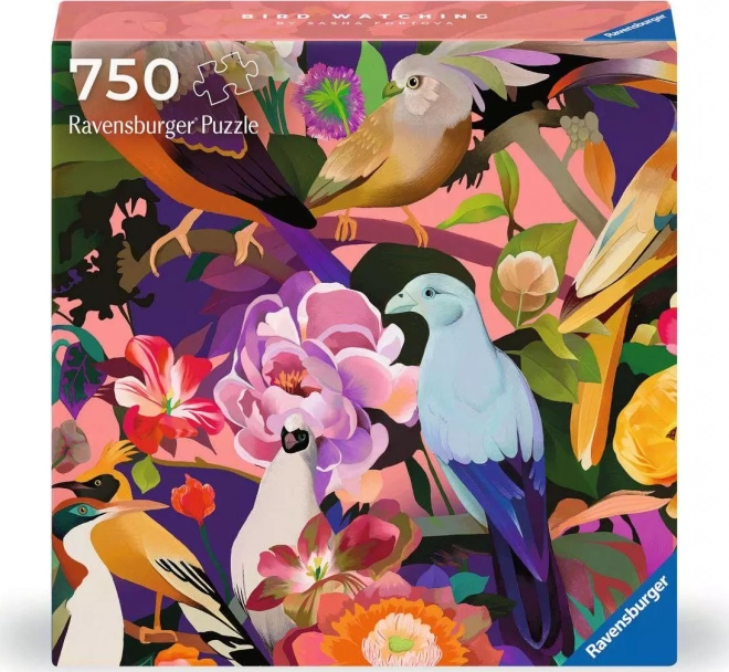 Puzzle quadrato Ravensburger Art & Soul: Birdwatching 750 pezzi