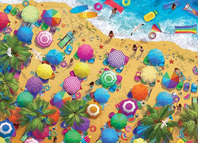 Puzzle Divertimento in Spiaggia 1000 Pezzi