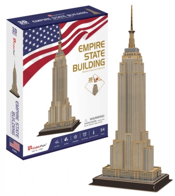 Puzzle 3D Edificio Empire State 54 Pezzi