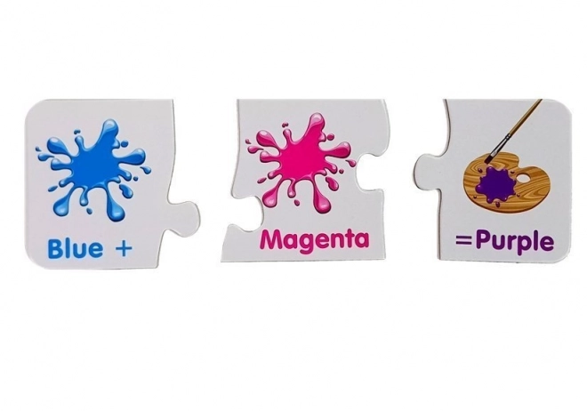 Puzzle educative colori inglesi 10 connessioni