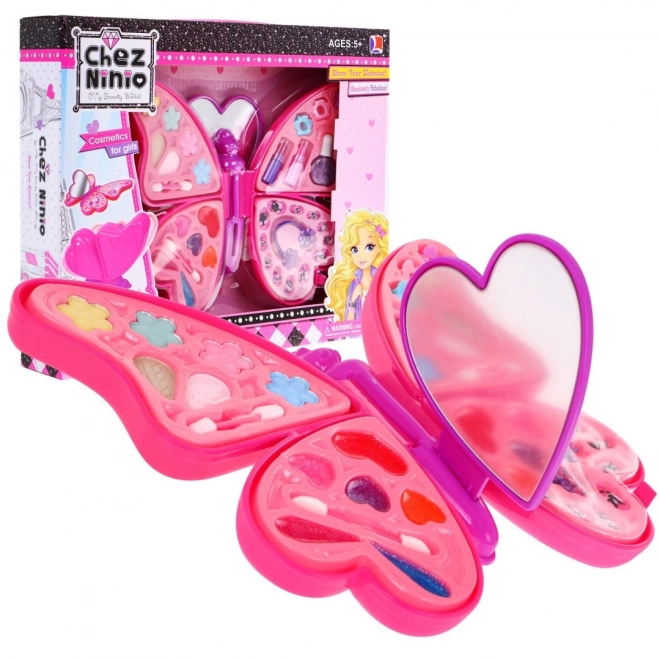 Set di cosmetici Farfalla Rosa per Bambini 5+ Trucco e Accessori per Capelli e Unghie