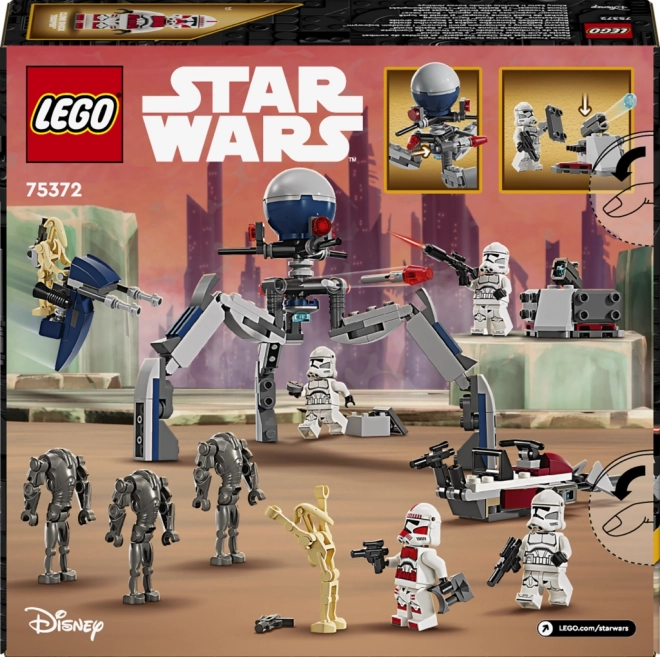 Set da battaglia Clone Trooper e Droide da combattimento STAR WARS