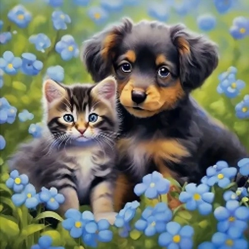 Mosaico di diamanti - Animali