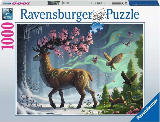 Puzzle con Cervo Primaverile 1000 Pezzi