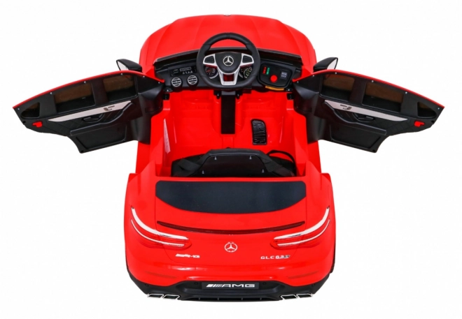 Mercedes Benz GLC63S per bambini Rosso + telecomando + trazione 4x4 + MP3 LED + EVA + partenza lenta