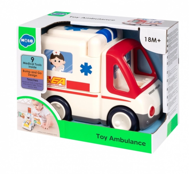 Ambulanza interattiva con suoni e luci