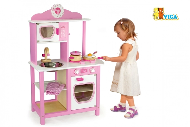 Cucina in legno per principesse