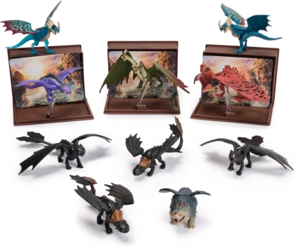 Dragon Trainer - Figurine con Carte nel Libro dei Draghi