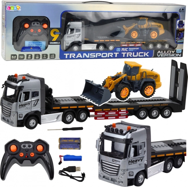 Camion telecomandato con escavatore