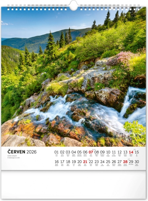 Calendario da parete Krkonoše 2026
