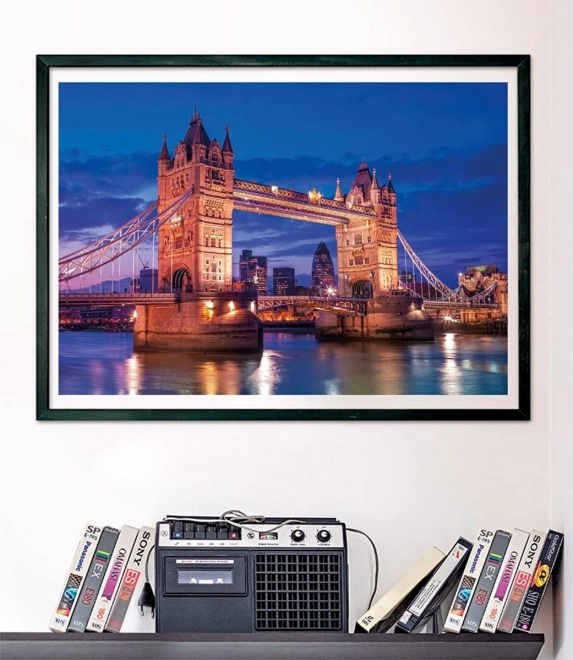 Puzzle Clementoni 1000 pezzi Tower Bridge di notte