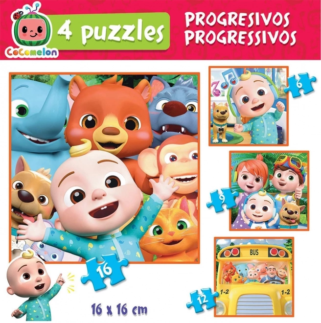 Puzzle EDUCA CoComelon 4 in 1