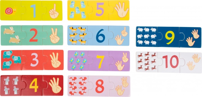 Piccolo foot Puzzle in legno Numerazione