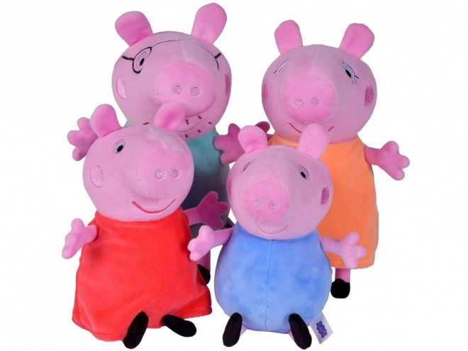 Set di peluche Peppa Pig George Mamma Papà nel Auto