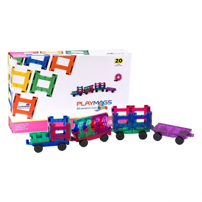 Blocchi Magnetici 3D Playmags Set Train