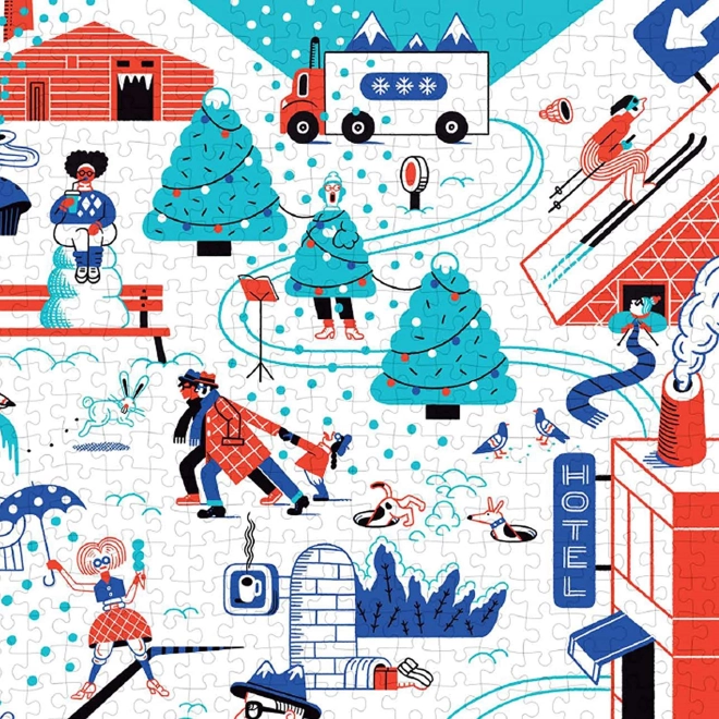 Scene invernali divertenti