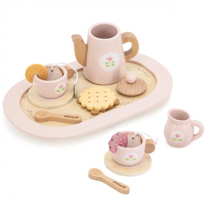 Set da tè in legno