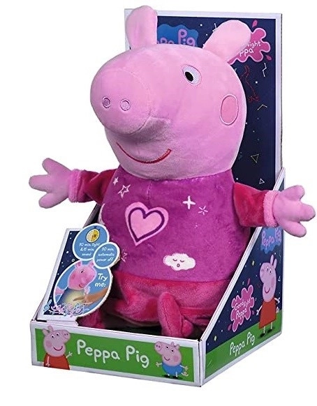 Peppa Pig peluche 2-in-1 con ninna nanna e luce