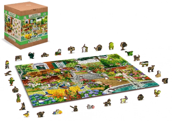 Puzzle in legno Giardino delle cinque 2 in 1