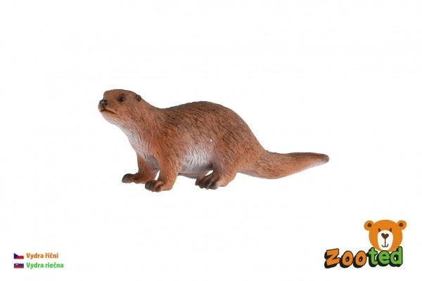 Lontra europea giocattolo in plastica 10 cm