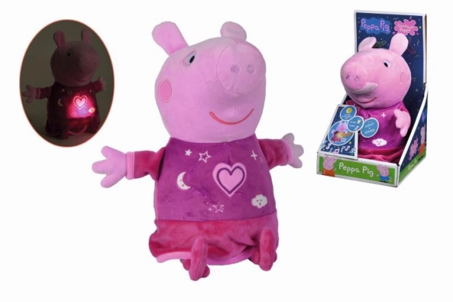 Peppa Pig peluche 2-in-1 con ninna nanna e luce