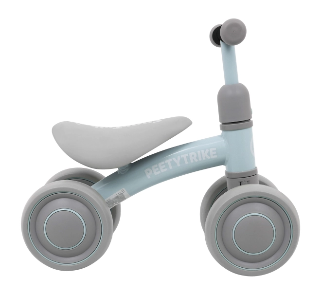 Primo Bicicletta Senza Pedali PettyTrike per Bambini Bianco 4 Ruote – blu