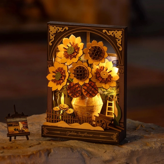 RoboTime 3D puzzle di legno - Girasoli Dorati