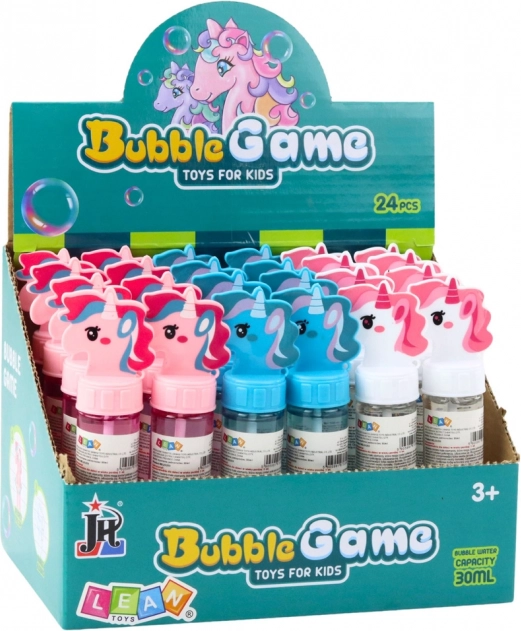 Unicorno Bolle di Sapone Mix Colori 30ml