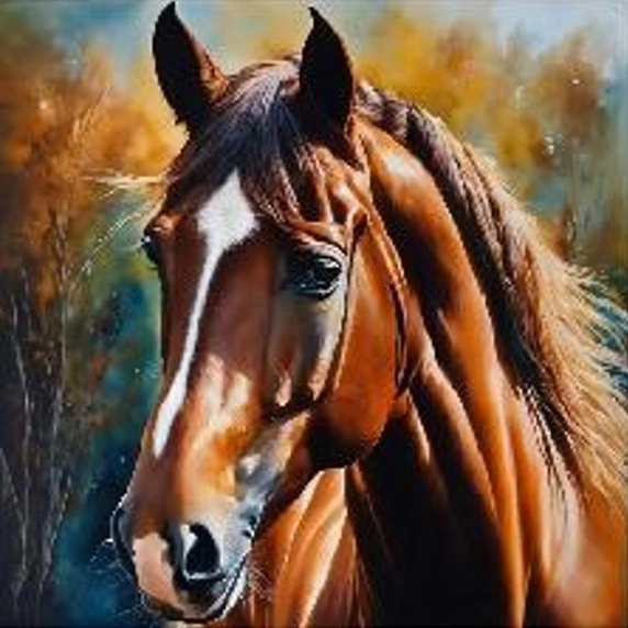 Mosaico di diamanti - Cavallo classico