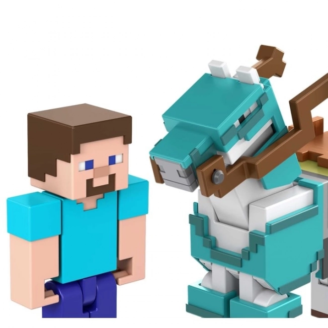 Personaggi Minecraft Steve e cavallo