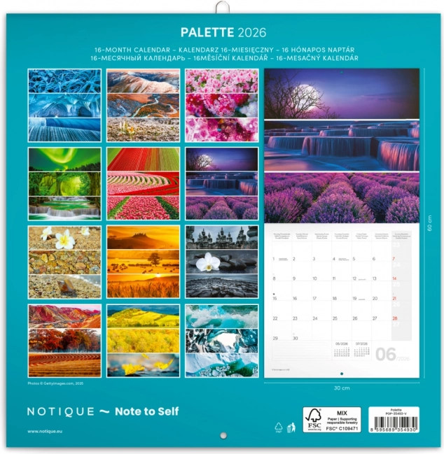 Calendario delle Note Palette 2026