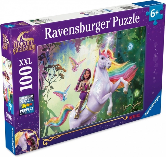 Puzzle XXL 100 pezzi – UNICORN ACADEMY (Accademia degli unicorni) di Ravensburger