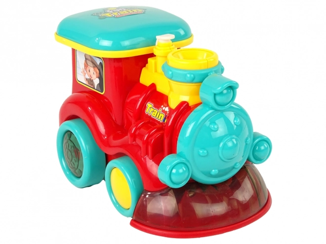 Locomotiva Bolle di Sapone Rossa con Luci e Suoni