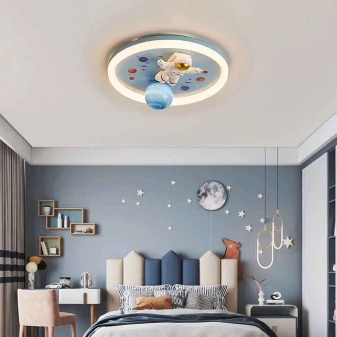 Lampada da soffitto a LED dimmerabile per cameretta con astronauta