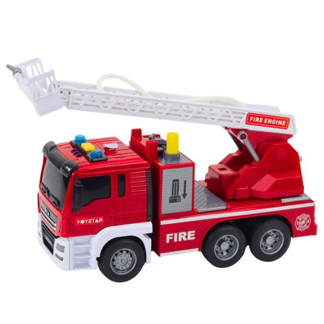Camion dei pompieri con braccio estraibile, acqua, luci e suoni