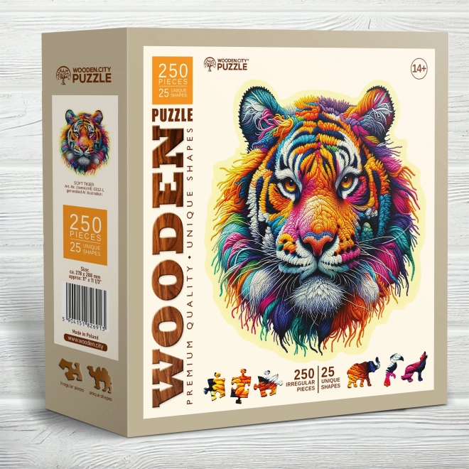 Puzzle in Legno Tigre Delicata 250 Pezzi