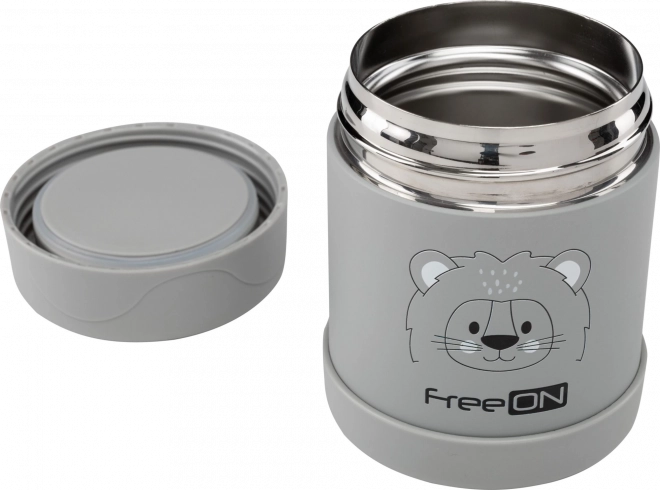 Termos per alimenti FreeON in acciaio inox 350 ml - grigio