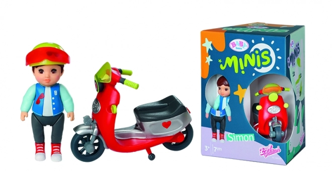 Baby Born Minis set con scooter e bambola